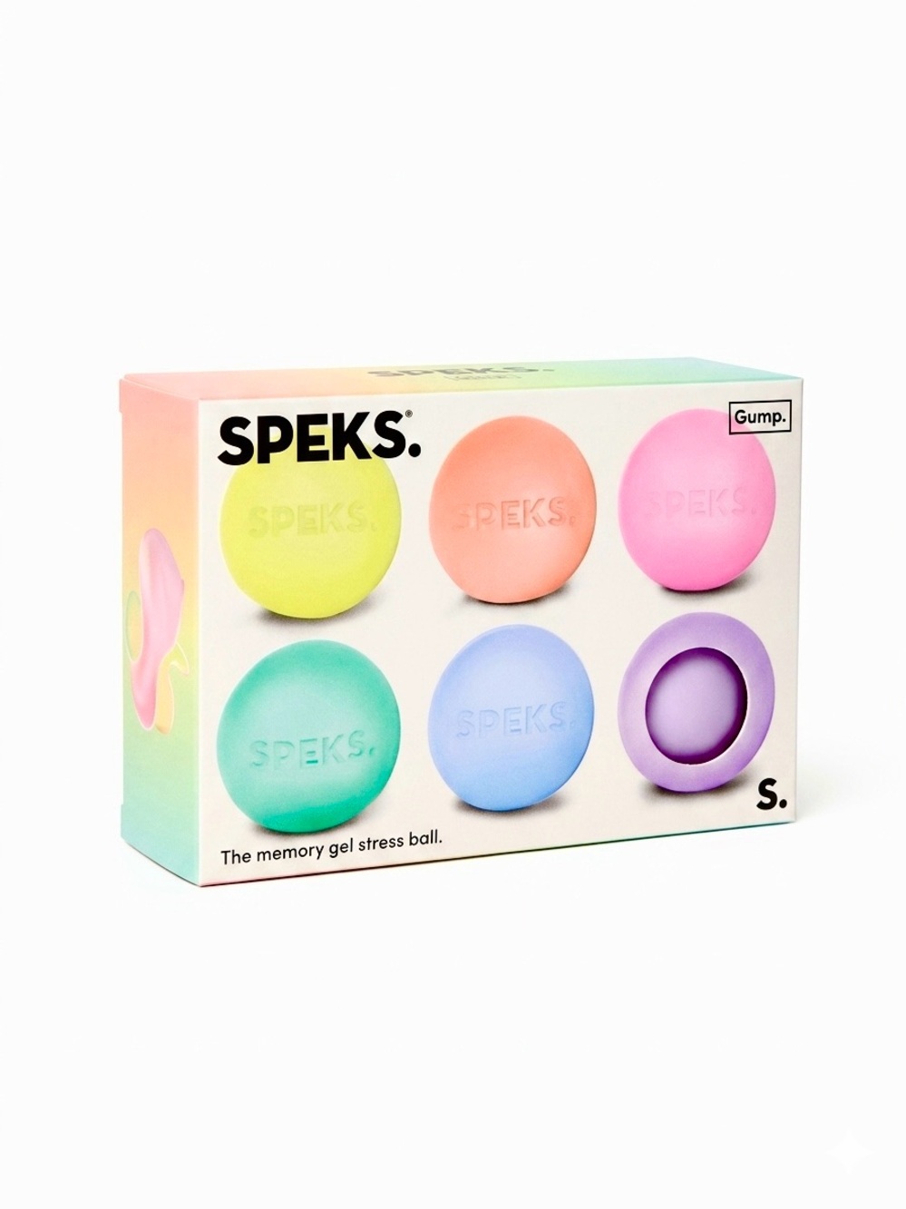 SPEKS Gump Pastel Memory Gel Stress Balls - 6-Pack NEW Sealed squishy toy